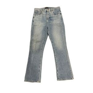 Ann Taylor Kick Crop Light Wash Jeans Sz 4 EUC